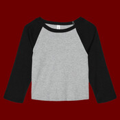 Women's Micro Rib 3/4 Raglan Baby Tee