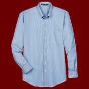 Men's Crown Collection® Banker Stripe Woven Dress Shirt