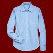 Women's Crown Collection® Banker Stripe Woven Dress Shirt
