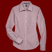 Women's Crown Collection® Gingham Check Woven Dress Shirt