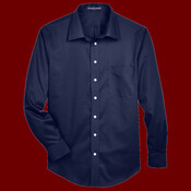 Men's Crown Collection® Solid Stretch Twill Woven Dress Shirt