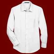 Men's Tall Crown Collection® Solid Stretch Twill Woven Dress Shirt