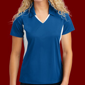 Women's Side Blocked Micropique Sport Wick ® Polo