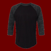 Unisex Baseball Fine Jersey Three-Quarter Sleeve Tee