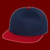 Five-Panel Cotton Twill Snapback Cap
