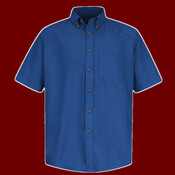 Men's Poplin Short Sleeve Dress Shirt