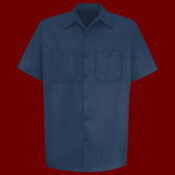 Men's Cotton Short Sleeve Uniform Shirt