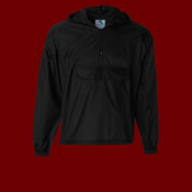 Unisex Packable Half-Zip Hooded Pullover Jacket