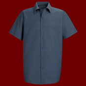 Men's Specialized Short Sleeve Pocketless Work Shirt