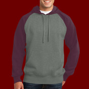 Raglan Colorblock Pullover Hooded Sweatshirt
