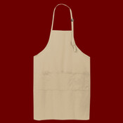 Easy Care Extra Long Bib Apron with Stain Release