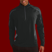 Sport Wick ® Stretch 1/4 Zip Colorblock Pullover