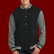 Fleece Letterman Jacket