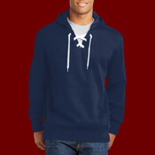 Lace Up Pullover Hooded Sweatshirt