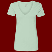 Women’s CVC Deep V-Neck T-Shirt
