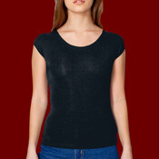 8362 Cotton Spandex Jersey Aerobic Top