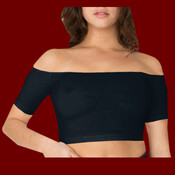 RSA8389 Cotton Spandex Off-Shoulder Top