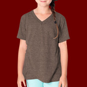 TR156 Toddler Tri-Blend V-Neck T-Shirt