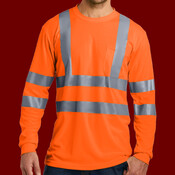 Ansi 107 Class 3 Long Sleeve Snag Resistant Reflective T Shirt