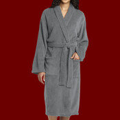 Plush Microfleece Shawl Collar Robe