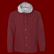 Men's Water-Resistant Hooded Windbreaker