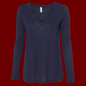 Women's Flowy Long Sleeve V-Neck Tee