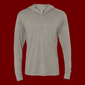 Unisex Triblend Hooded Long Sleeve Pullover Tee