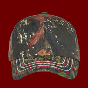 Americana Contrast Stitch Camouflage Cap