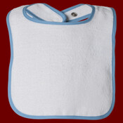 Infant Contrast Trim Terry Bib