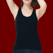6308 Sheer Jersey Racerback Tank