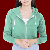 F397 Cropped Flex Fleece Hooded Sweatshirt