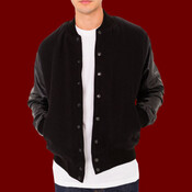 RSAWN402 Wool Club Jacket w/Leather Sleeves