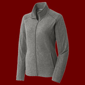 Women's Heather Microfleece Full Zip Jacket