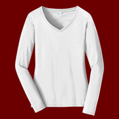 Women's Long Sleeve Fan Favorite V Neck Tee