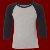 Youth CVC Three-Quarter Sleeve Raglan T-Shirt