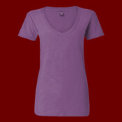 Women's V-Neck Slub T-Shirt