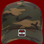 OTTO CAP® Camouflage 5 Panel Mid Profile Mesh Back Trucker Hat