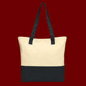 Colorblock Cotton Tote