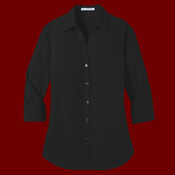 Women's 3/4 Sleeve Carefree Poplin Shirt
