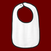 Infant Contrast Trim Terry Bib