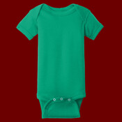 Infant Short Sleeve Baby Rib Bodysuit