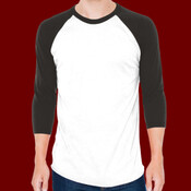 Unisex 50/50 Raglan Three-Quarter Sleeve Tee
