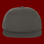 Lightly-Structured Five-Panel Snapback Cap