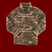 Unisex Sherpa Fleece Quarter-Zip Pullover