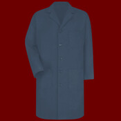 Unisex Extended Sizes Button Front Lab Coat