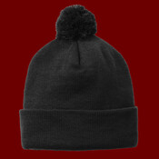 Solid Pom Pom Beanie