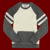 Women's Cozy Contrast Fleece Crewneck Pullover