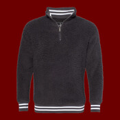 Unisex Varsity Sherpa Quarter-Zip Pullover