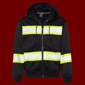 Men's EV Series® Enhanced Visibility Full-Zip Hooded Sweatshirt