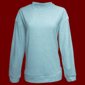 Women's Weekend Terry Mock Neck Pullover